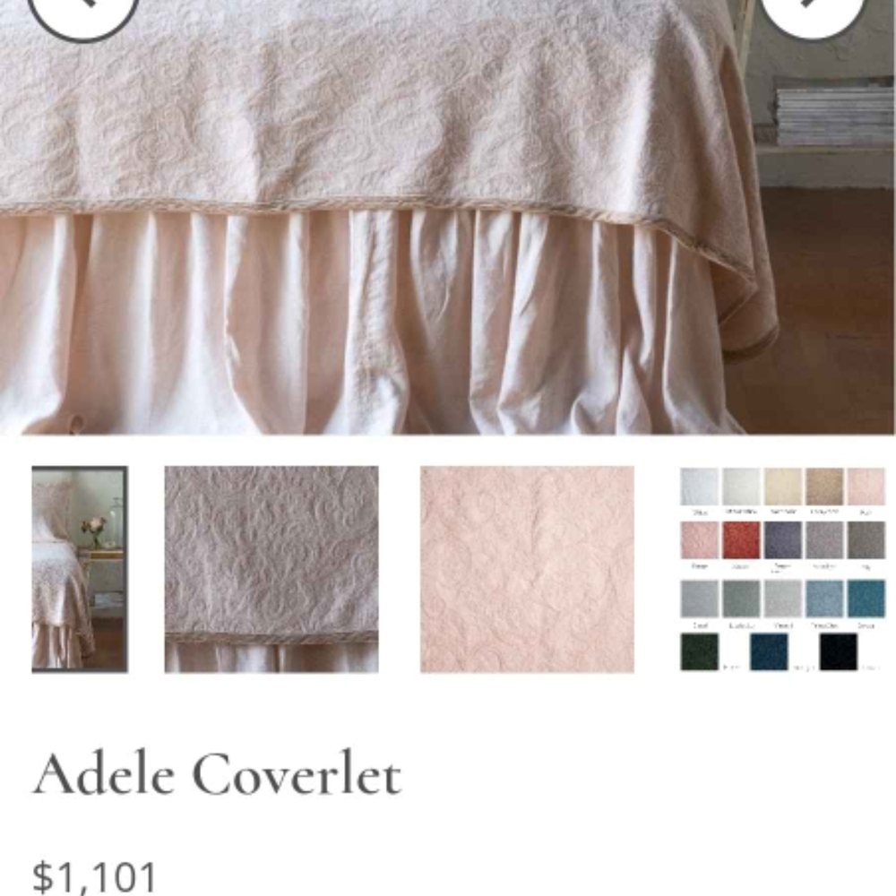 Adele Coverlet in Soft Pink